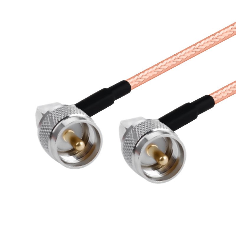 Customized Jumper Cable RG400 RA UHF PL259 to RA PL259 3G Coaxial Cable